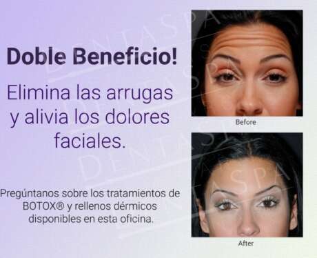 Arrugas y Alivia los Dolores Faciales Poster