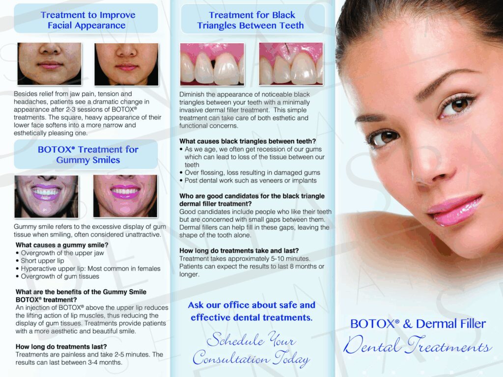BOTOX and Dermal Filler Dental Treatments Brochure
