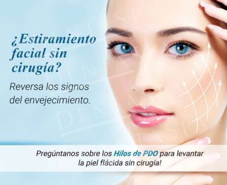 Estiramiento facial sin cirugía - PDO Threads Poster