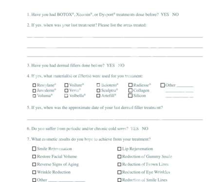 Questionnaire Consult Form 1